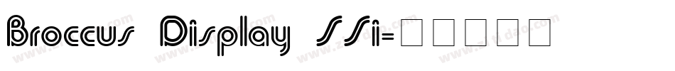 Broccus Display SSi字体转换